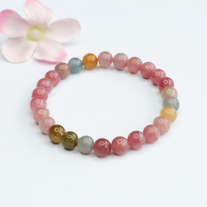 Natural Tourmaline Round Bead Bracelet